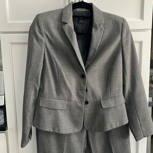 Ann Taylor Gray Suit Jacket and Pants